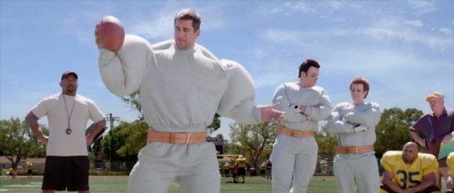 Costume design by Anette Cseri for the State Farm commercial featuring Aaron Rodgers, Dana Carvey, and Kevin Nealon